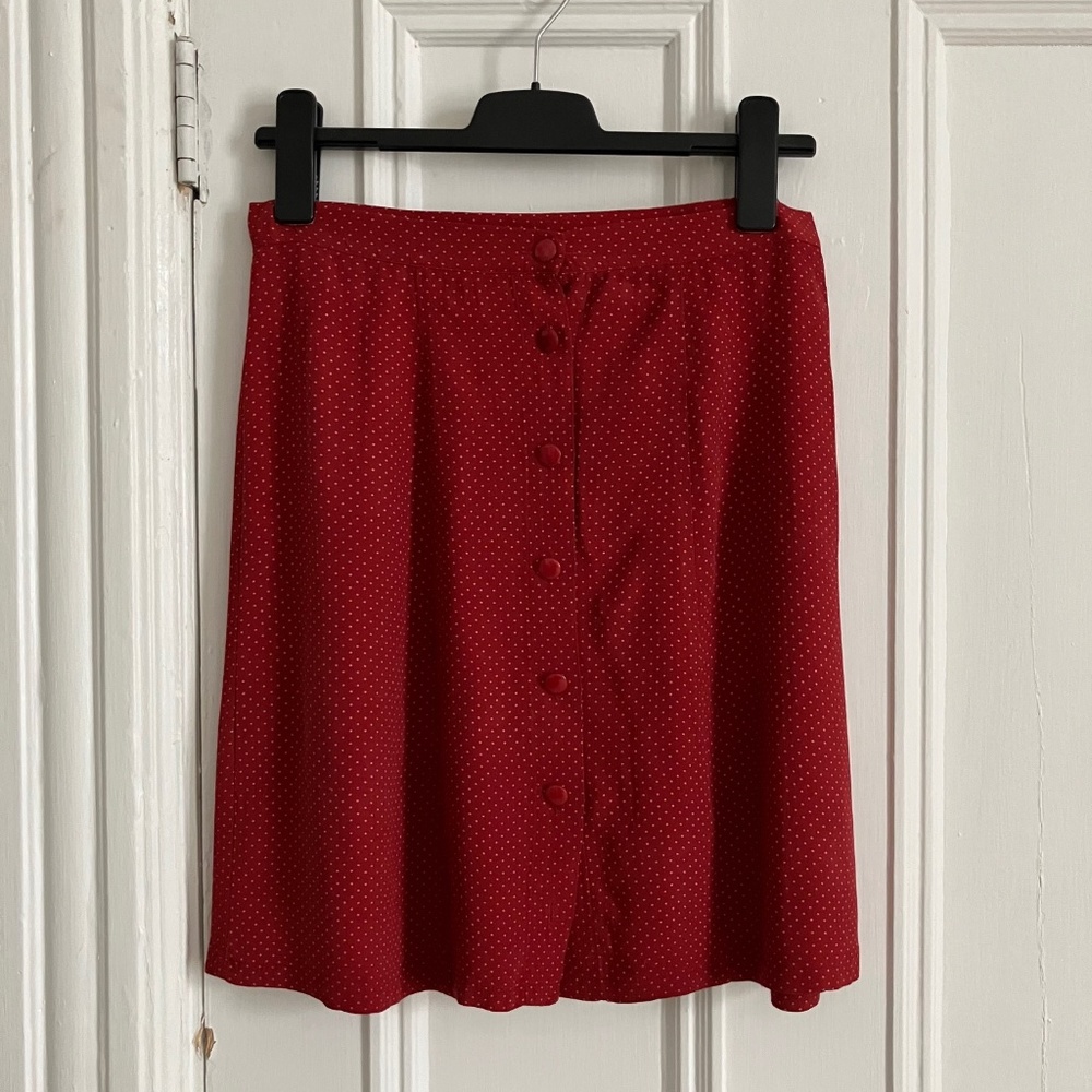 Red dotted short skirt Des Petits Hauts M